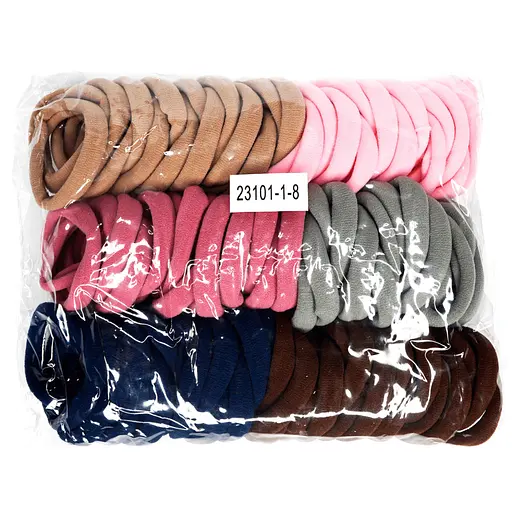 Резинки для волосся Різнокольорові-1 La-beauty 0307-1114-1, 100 штук - фото 2