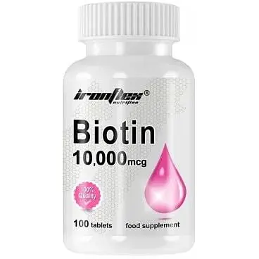 Вітаміни та мінерали IronFlex Biotin 10000 mcg, 100 таблеток
