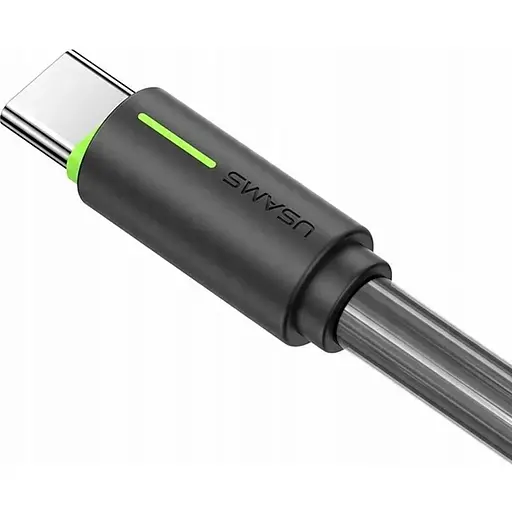 Кабель Usams SJ732 USB-A to USB-C 18W 1m Black (SJ732USB01) [138974] - фото 2
