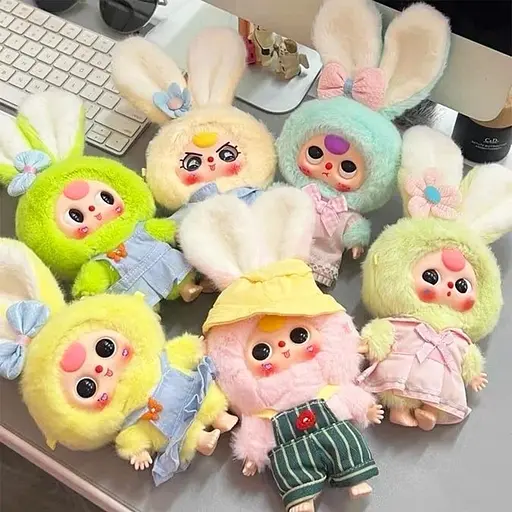 Колекційна м'яка іграшка з кільцем Pop Top Baby Three Cureplaneta Макарончики (CRP2605) - фото 8