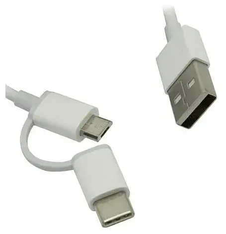 Кабель Xiaomi Mi 2 в 1 SJV4082TY microUSB + type-c 1 м - фото 4