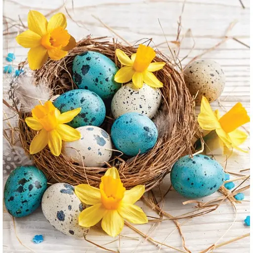 Серветки паперові Silken пасхальні Пасхальний декор 33 x 33 см 18 шт. - фото 1