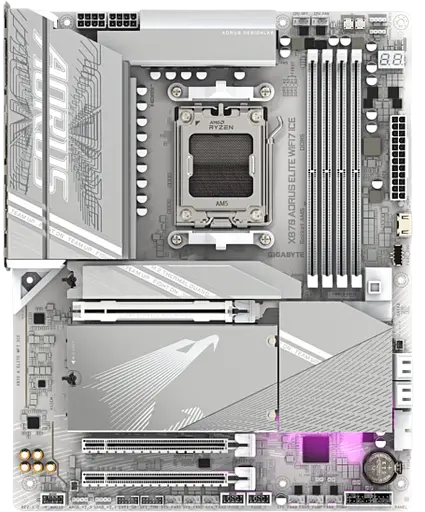Материнська плата Gigabyte X870 Aorus Elite Wi-Fi 7 Ice Socket AM5 (X870 A ELITE WF7 ICE) - фото 2