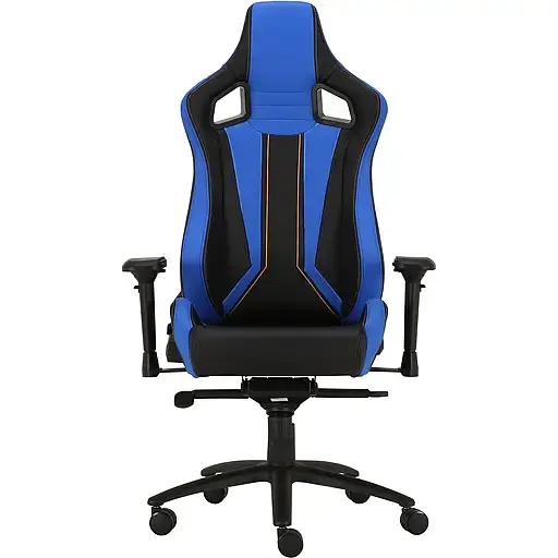 Геймерское кресло GT Racer черное с синим (X-0715 Black/Blue) - фото 1