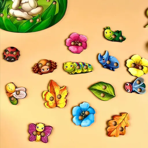 Деревянная шнуровка "Мухоморчик" Ubumblebees (ПСД132) PSD132 - фото 4