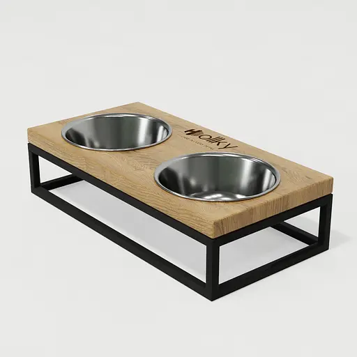 Hollky Base S — миски на підставці для маленьких собак та котів (2 × 0,45 л) - фото 5