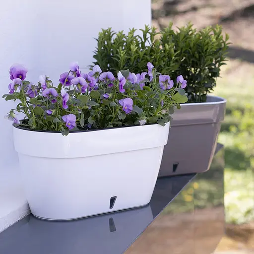 Вазон Santino Asti Window Box антрацит-білий 12 л (2021519) - фото 8