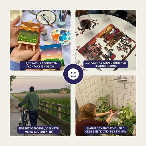 Настільна гра "Кубики Натхнення" Memo Games 0039MG 9 кольорових кубиків + 54 простих дії - фото 8