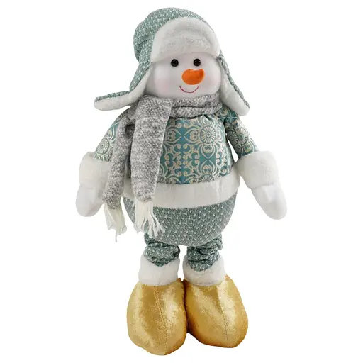 Новорічна декоративна іграшка  C 67848 з телескопічними ніжками, сніговик - фото 2