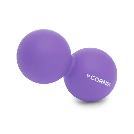 Массажный мяч двойной Cornix Cornix Lacrosse DuoBall 6.3 x 12.6 см XR-0114 Purple - фото 3