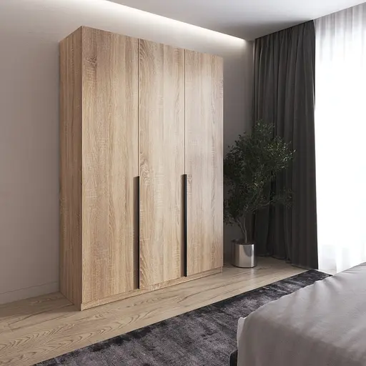 Шкаф для одежды Vays M-32, 2 штанги и полки, ЛДСП, 150×50×220 см - для спальни, гостиной, прихожей - фото 4