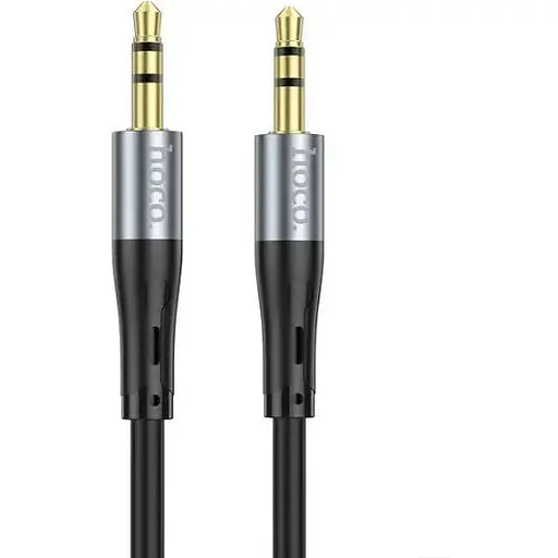 Кабель Hoco UPA22 UPA22 AUX silicone audio cable Чорний