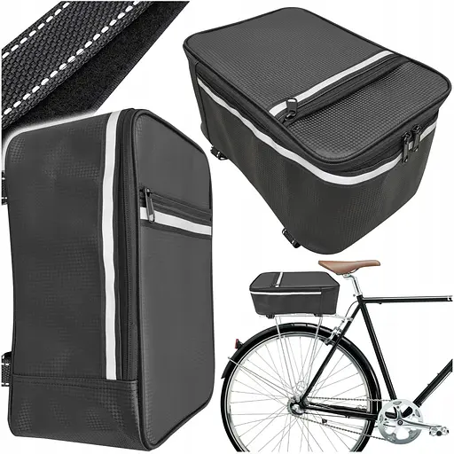 Водонепроницаемая багажная велосумка Gotel 9L черная 30х20х15 см sum0028920 - фото 5
