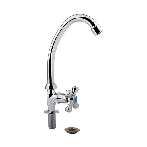 Кран для кухни на одну воду Lidz (CRM) -30 21 269 00 - фото 3