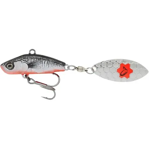 Тейл-спінер Savage Gear 3D Sticklebait Tailspin 65mm 9.0g Білий/Червоний (1013-1854.43.97)