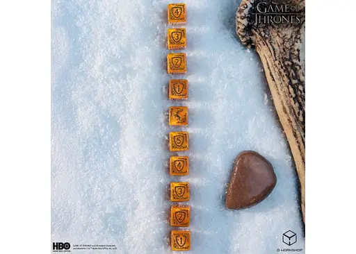 Набор кубиков Game of Thrones. Baratheon 10xD6 Dice Set (10 шт.) (GOT/00190166/2025/4/B) - фото 5