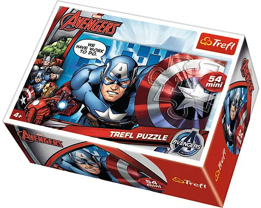 Набір Пазли - (54 елм. Міні) - "Капітан Америка" / Дісней Марвел - фото 1