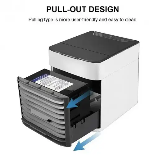 Портативный мини кондиционер 7Вт Arctic Air Ultra G2 3в1 с функцией увлажнения 610мл и подсветкой Белый/Серый - фото 4