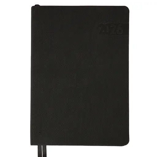 Дневник-деловая записная книжка А5 Leo Planner датирована 2026 Boss черный 368 страниц (252634)