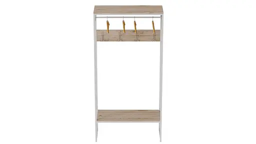 Вешалка напольная Трелис 14 180x90x38 белый ДСП Дуб Сан-Марино 16мм FRD-104350 - фото 4