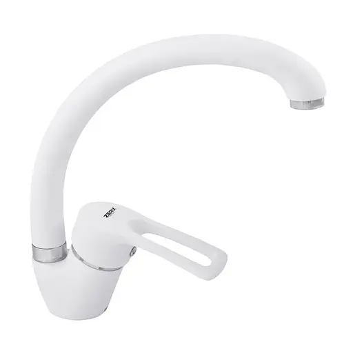Змішувач для кухні Zerix YUB 181 white ZX2762 Білий матовий - фото 1