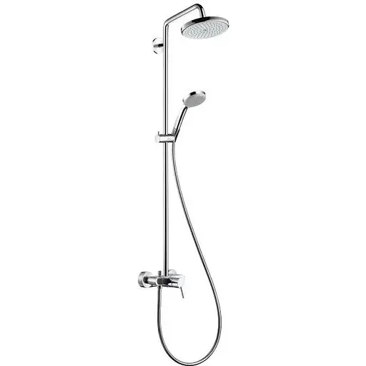 Душова система Hansgrohe Croma 220 Showerpipe 27222000, Хром - фото 1