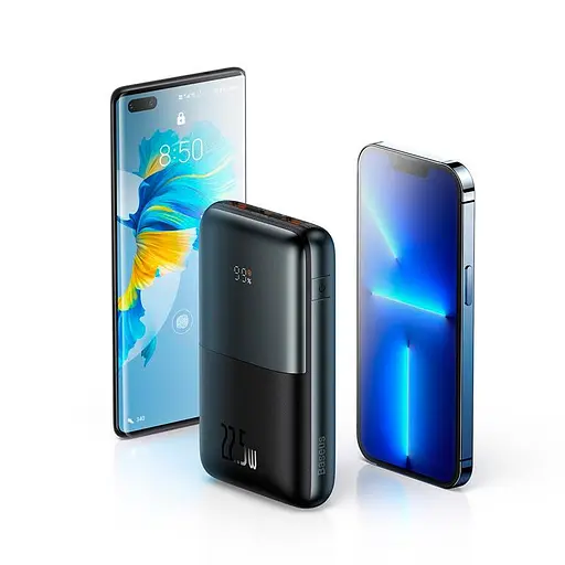 Зовнішній акумулятор BASEUS Bipow Pro 20000 mAh 22.5W портативне зарядне чорне - фото 7