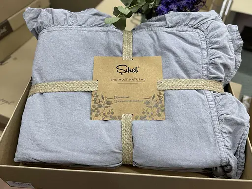 Постільна білизна Exclusive Grey Варена Бавовна Sikel pbe0051233 - фото 2