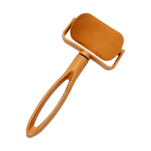 Ролик кулінарний ніж для вирізання з тіста кіл для вареників, пельменів, печива 17.5 см Помаранчевий 88293 - фото 2