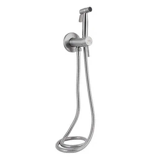 Набор гигиенического душа скрытого монтажа Lidz Aria 111 Nickel LDARI111NKS46105 круглый, Нержавеющая сталь - фото 1