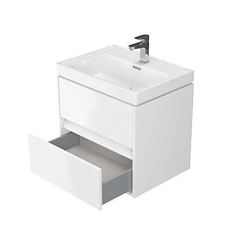 Тумба для умивальника Cersanit Crea підвісна 80 см Білий S924-004 30412 - фото 4