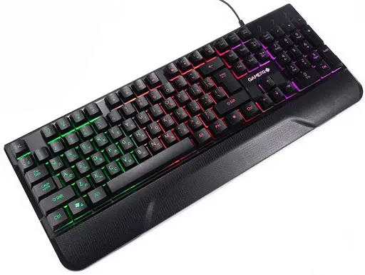 Клавіатура GamePro GK398 Headshot RGB USB Black (GK398) - фото 3