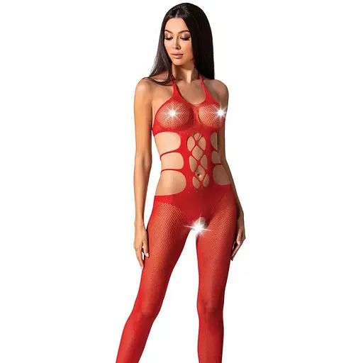 Эротический бодистокинг Passion BS084 red One size