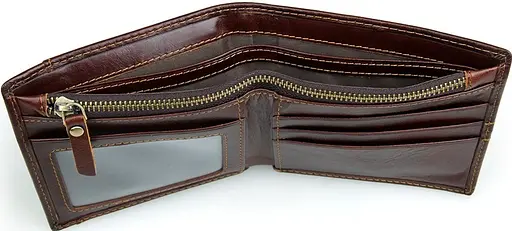 Чоловічий шкіряний гаманець Vintage 11х10 см acs0015341 - фото 7