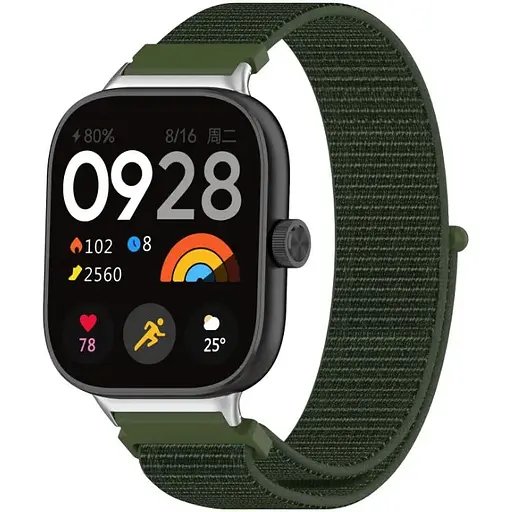 Ремінець DK CDK Nylon Sport Loop для Xiaomi Redmi Watch 4 (017323) (olive flak) - фото 2