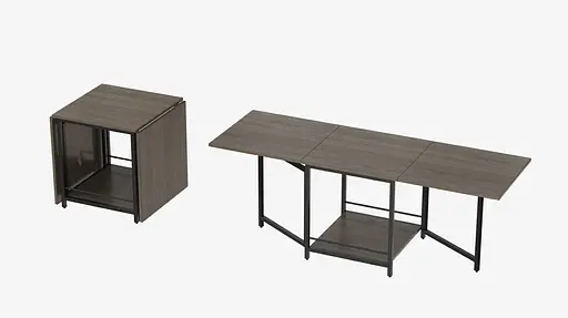 Стіл журнальний трансформер Куб Комбо Ferrum-decor 540x532x500 Чорний метал ДСП Дуб Сонома Трюфель 16 мм (FRD-105154) - фото 11