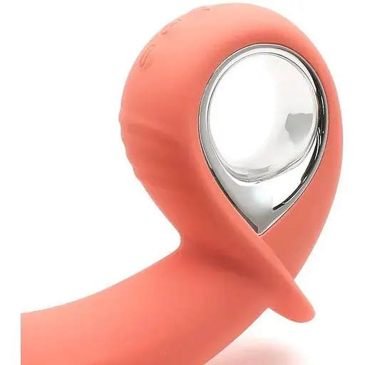 Анальный вибратор KisToy Klein Orange с надувающимся кончиком unisex диаметр 35-50 мм - фото 8