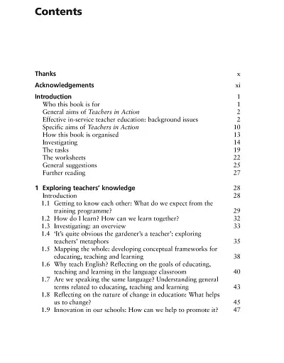 Teachers in Action. Tasks for In-Service Language Teacher Education and Development - фото 2