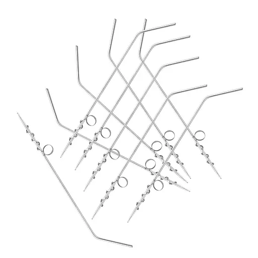 Комплект ножів для карвінгу і фарширування овочів, картоплі, кабачків, моркви 20 см (10 штук), Master Class 82574 - фото 1