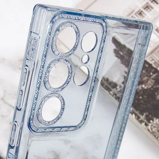 Чохол TPU Starfall Clear для Samsung Galaxy S23 Ultra Блакитний - фото 5