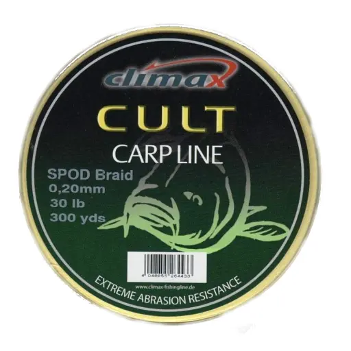 Шнур Cli мax Cult Spod Braid 274 м (жовтий) 0.20 мм 30 lb
