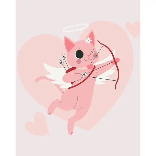 Картина за номерами "Хвостатий Купідон" Art Craft 16515-AC 40x50 см - фото 1