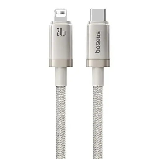 Дата кабель Baseus Titanium Alloy Fast Charging Type-C to Lightning 20W (1m) (P10378101) Galaxy Titanium Gold - фото 3