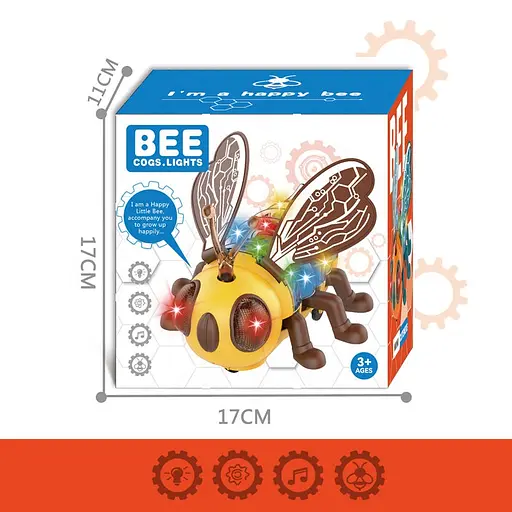 Музыкальная пчелка интерактивная, 5938B (в ассортименте) - фото 3