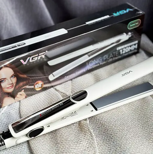 Випрямляч VGR V-518 з терморегулятором дисплеєм керамічним покриттям 35 Вт - фото 7