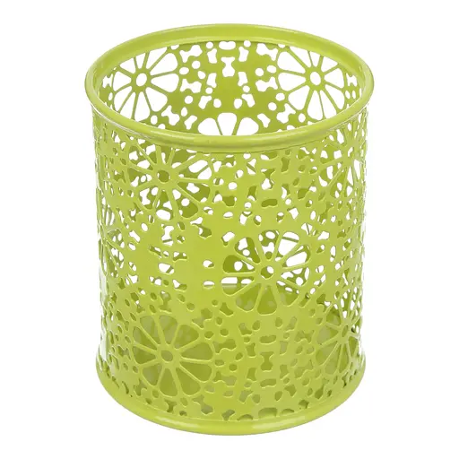 Подставка для ручек круглая, ажурная металлическая, 84x98 мм (в ассортименте)