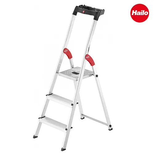Стремянка алюминиевая Hailo L60 Standard Line, 3 ступени (8160307)