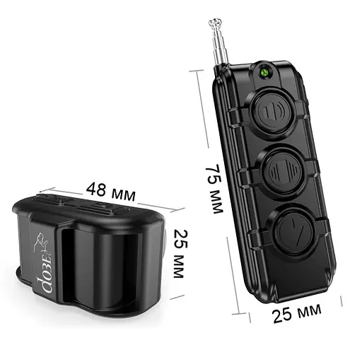 Електроошийник для собак дресирувальний c 3-ма великими кнопками DOBE DB61 для маленьких і середніх собак, червоний (100710) - фото 6