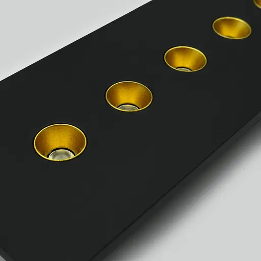 Точковий світильник Skarlat RSLC78065 10x1.5W BK+GD 3000K - фото 3