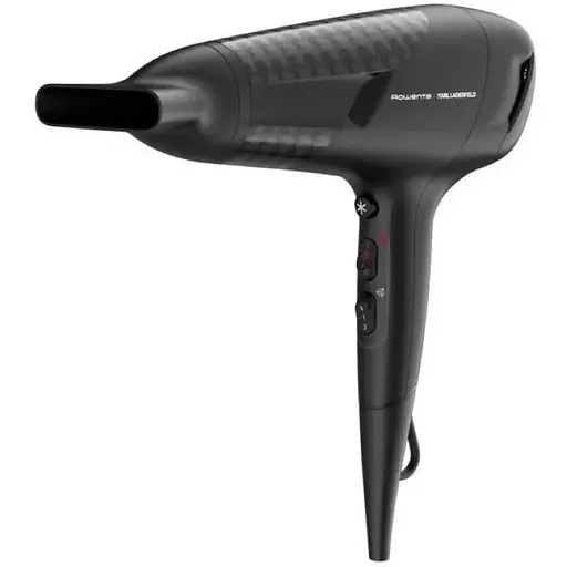 Фен Rowenta Studio Dry x Karl Lagerfeld, 2100 Вт, 3 режима, холодный обдув, черный - фото 1